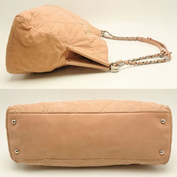 Chanel Chain Shoulder Bag 2way Diagonal Heremark Leather Pink - Picture 4 of 7